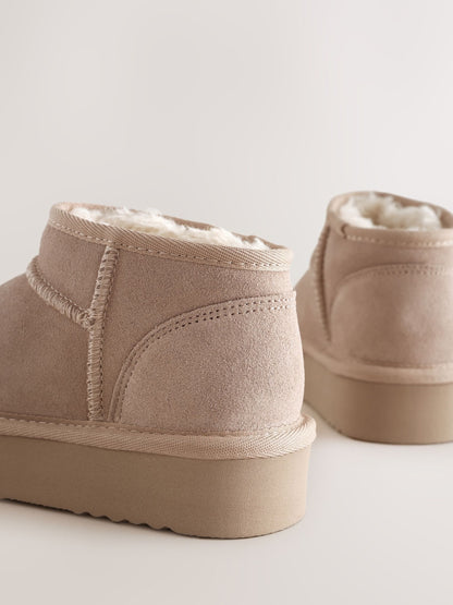 Sand Wide Fit (G) Water Repellant Suede Pull On Boots image 5