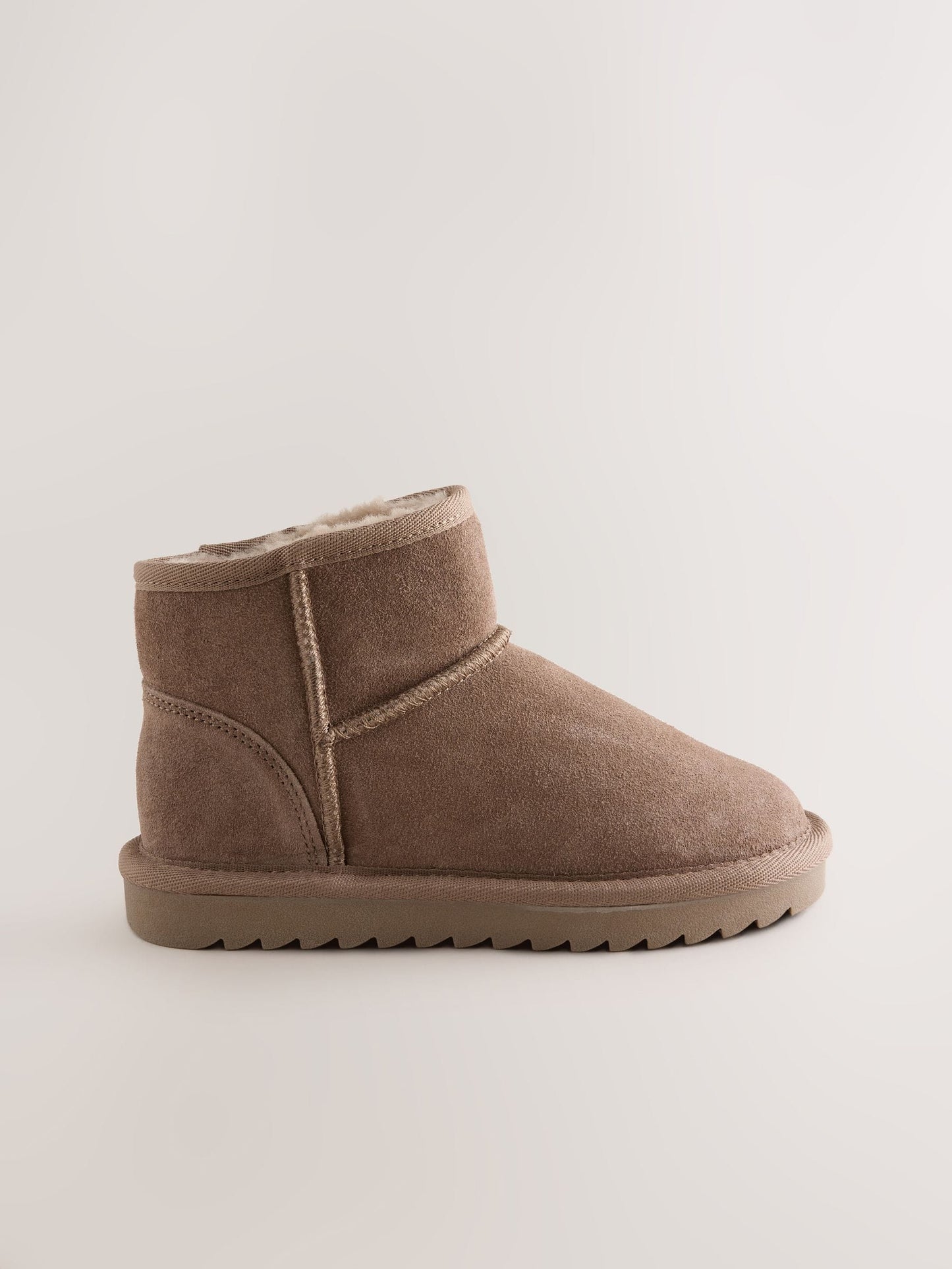 Mink Brown Wide Fit (G) Water Repellant Suede Pull On Boots image 2