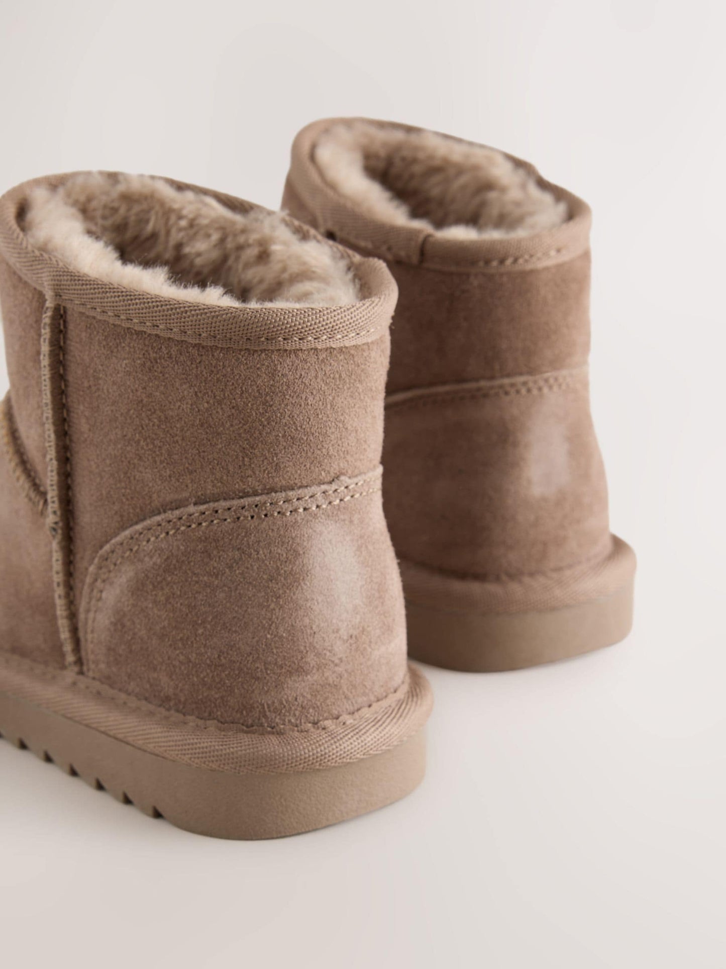 Mink Brown Wide Fit (G) Water Repellant Suede Pull On Boots image 4