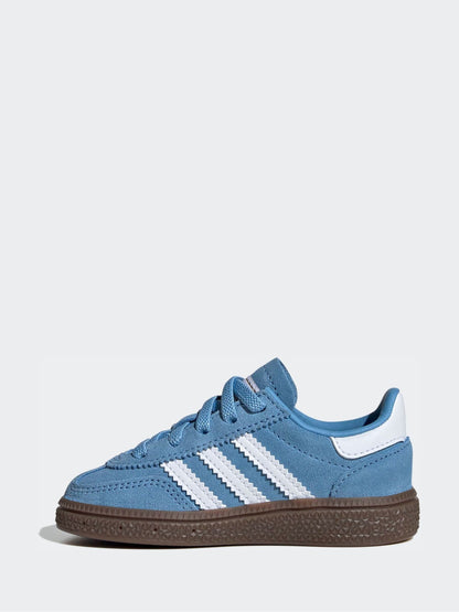 adidas Originals Blue Handball Spezial Elastic Lace Infant Trainers image 4