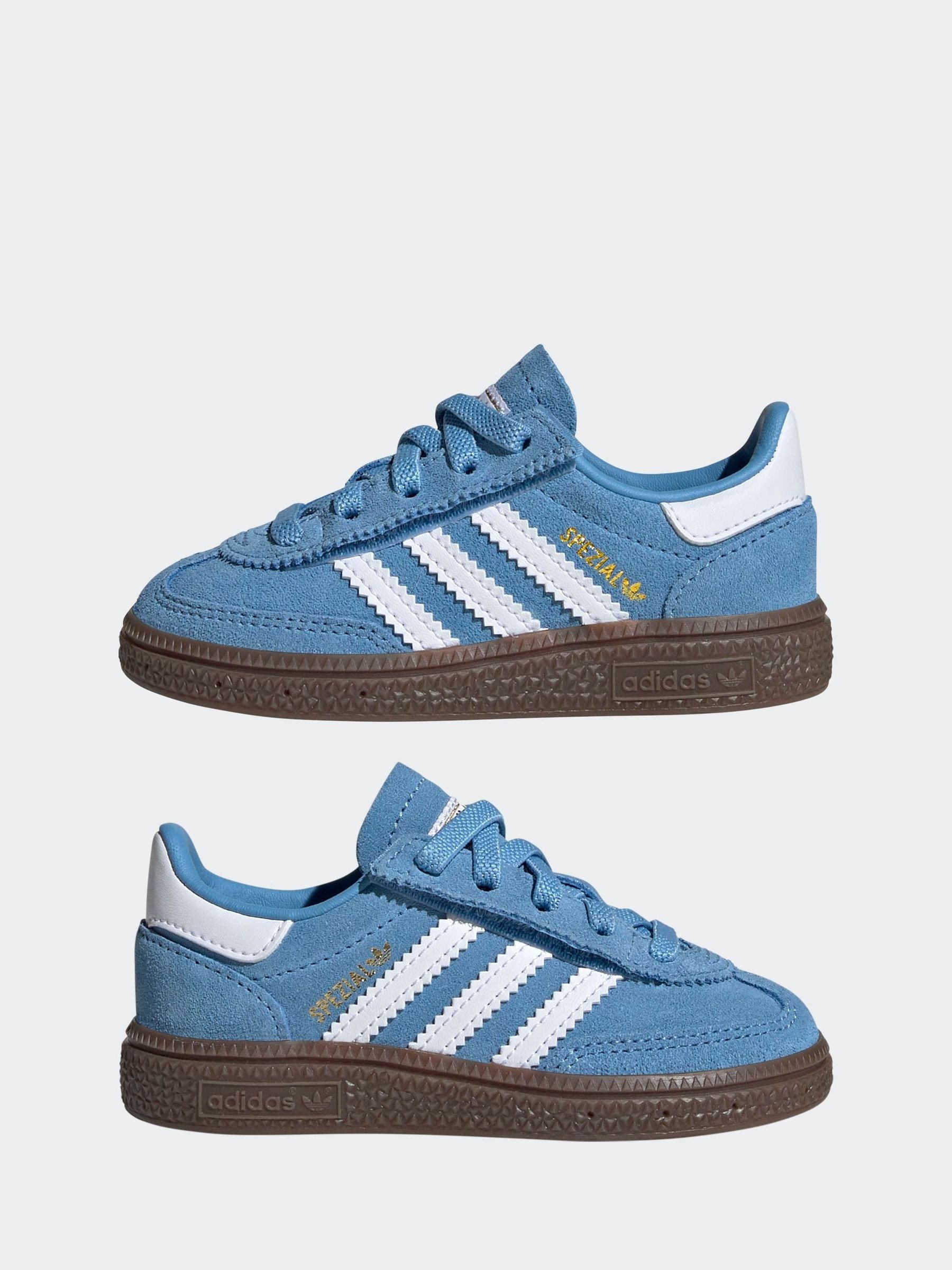 adidas Originals Blue Handball Spezial Elastic Lace Infant Trainers image 6