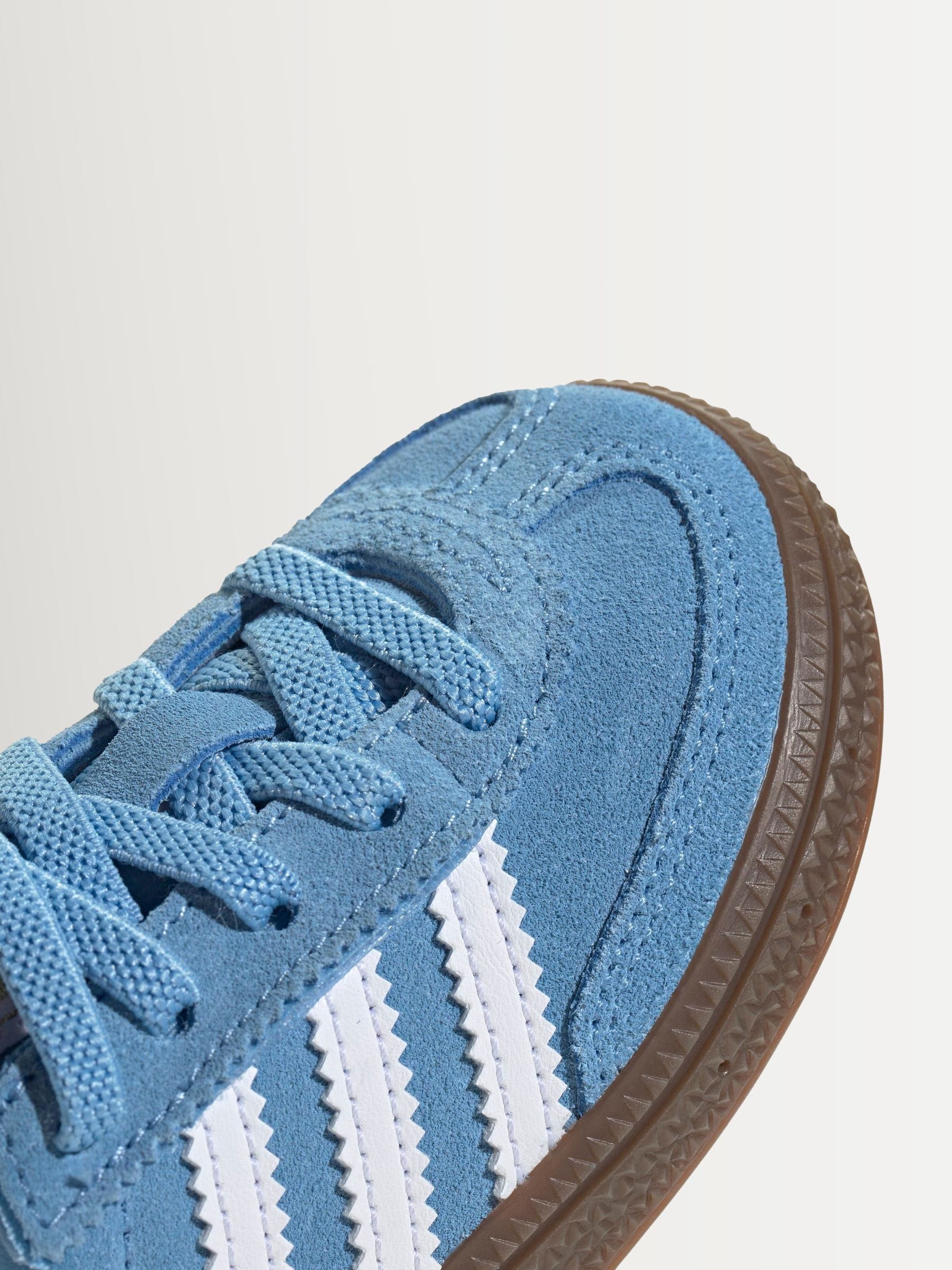 adidas Originals Blue Handball Spezial Elastic Lace Infant Trainers image 10