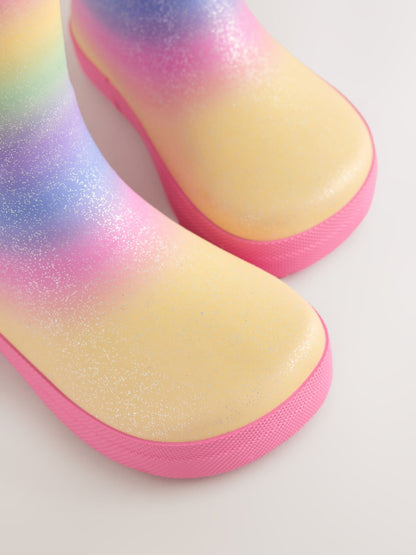 Multi Rainbow Barefoot Wellies image 4