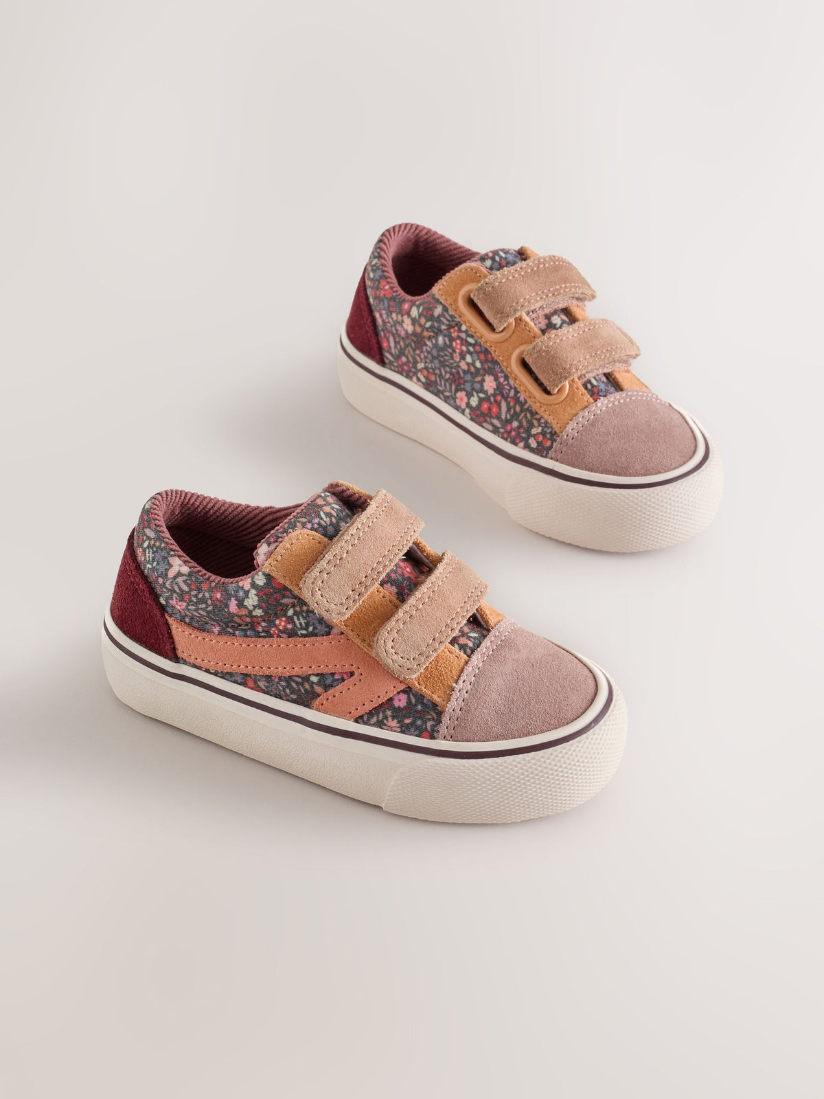 Dsiney Kidz - Multi Floral Wide Fit (G) Touch Fastening Trainers image 1