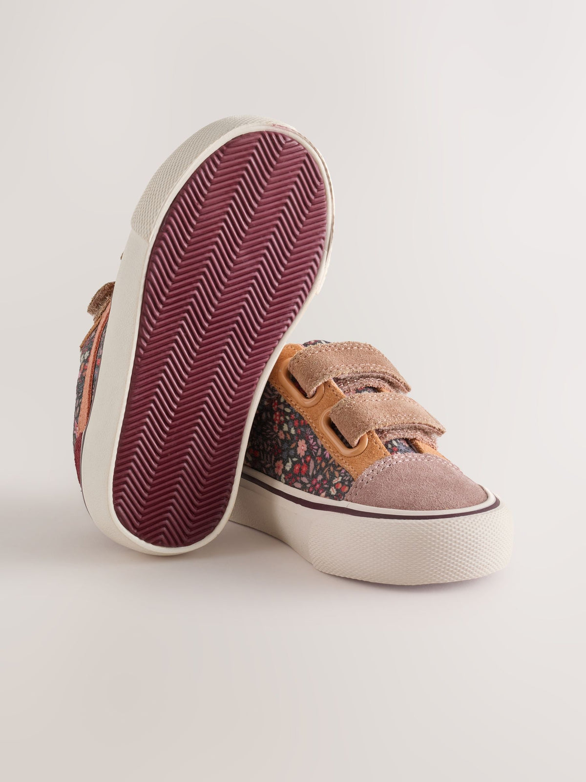 Dsiney Kidz - Multi Floral Wide Fit (G) Touch Fastening Trainers image 3