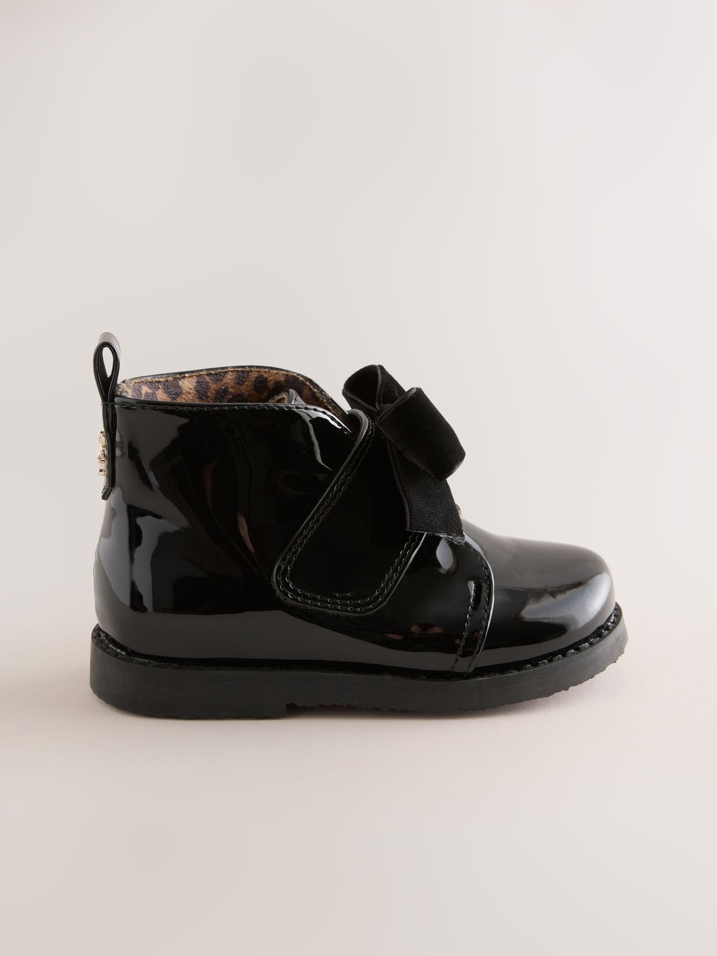 Black Bow Detail Ankle Boots image 2