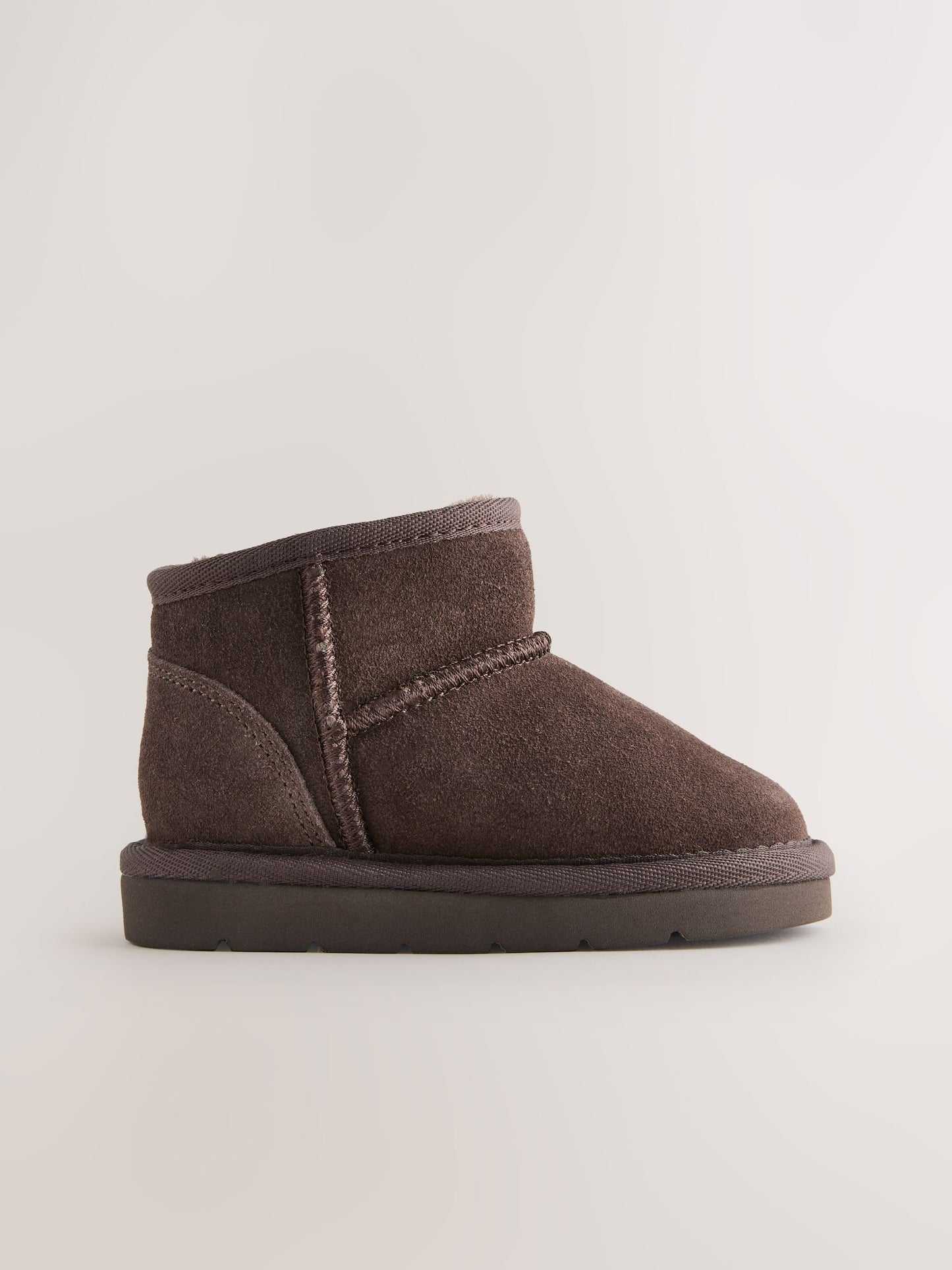 Chocolate Brown Standard Fit (F) Water Repellent Suede Pull On Boots image 2