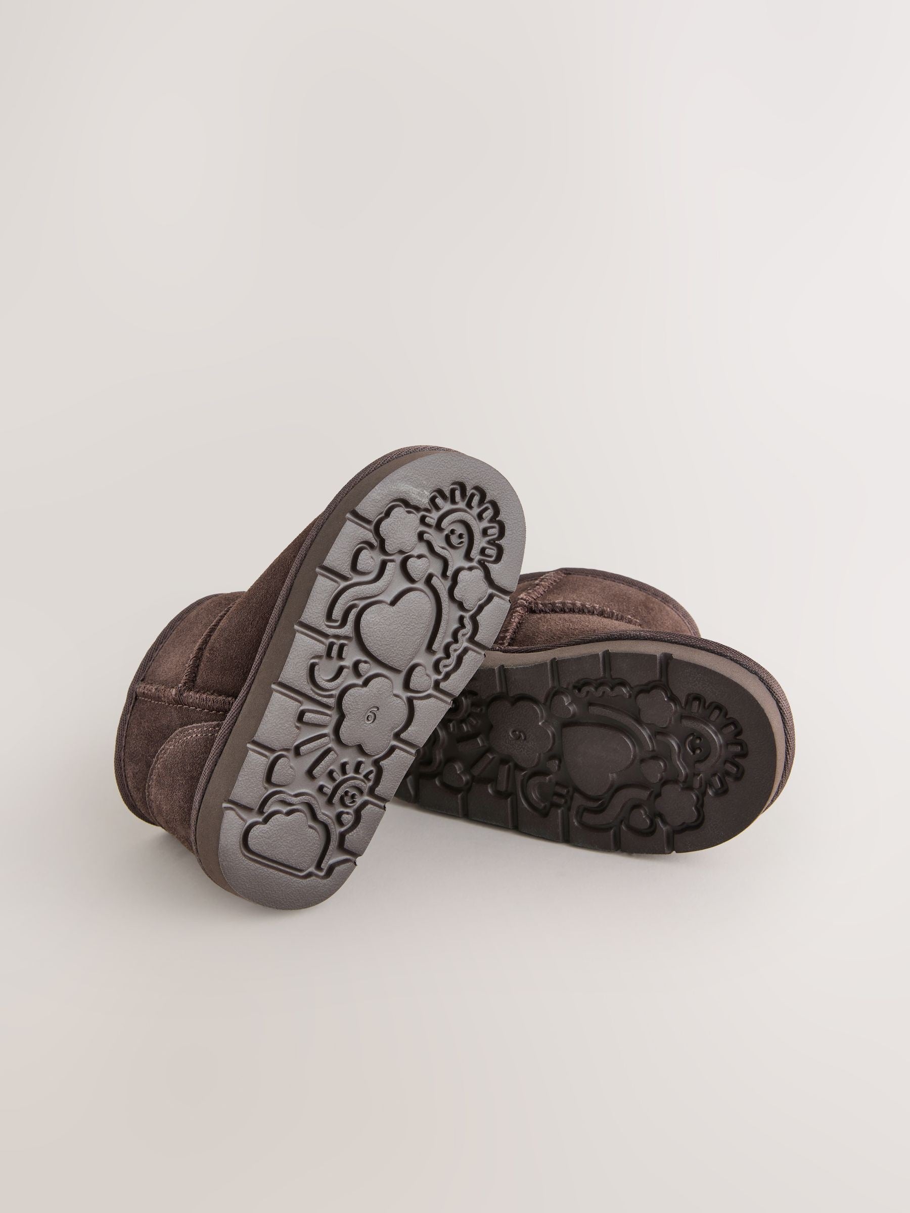 Chocolate Brown Standard Fit (F) Water Repellent Suede Pull On Boots image 4