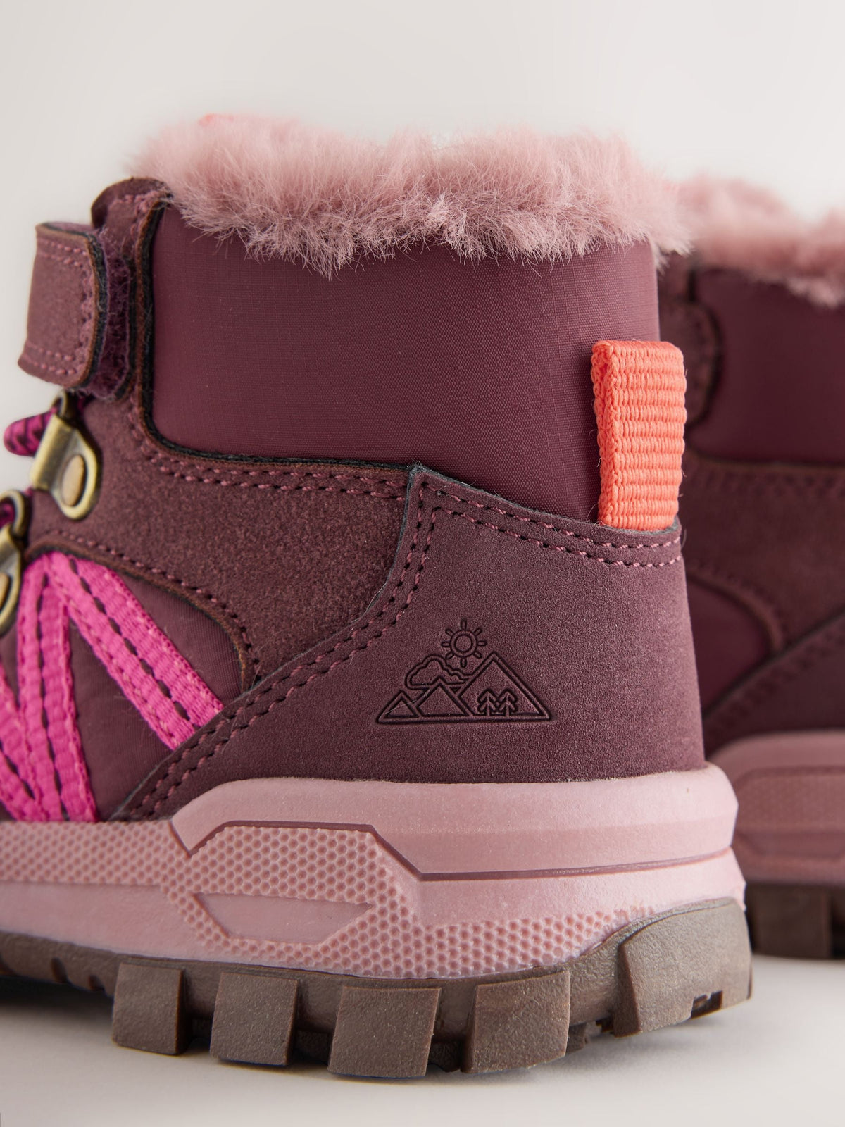 Dsiney Kidz - Burgundy Red Touch Fastening Hiker Boots image 3