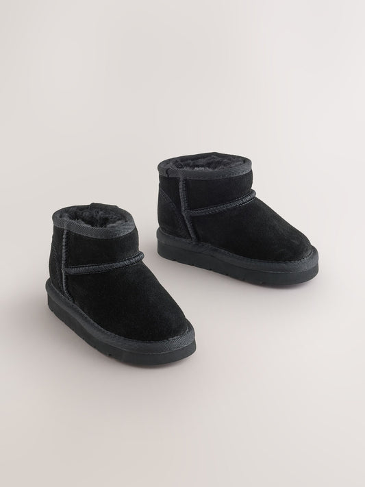 Dsiney Kidz - Black Standard Fit (F) Water Repellent Suede Pull On Boots image 1