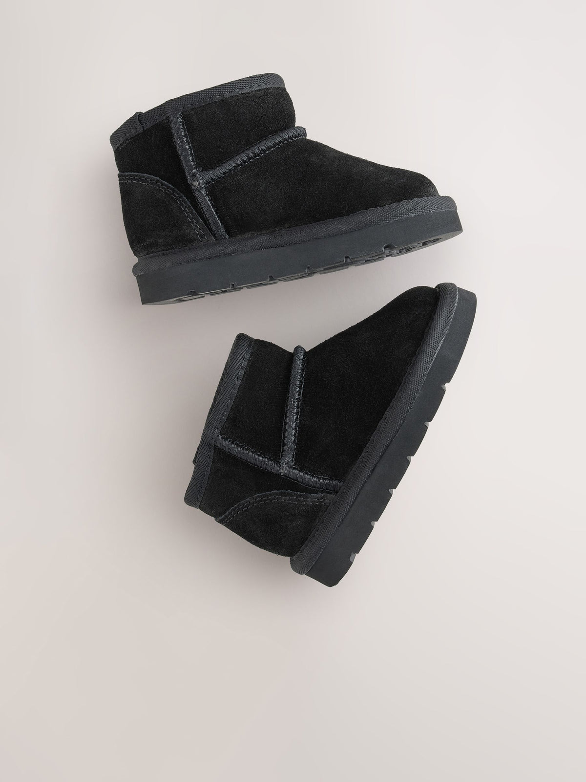 Dsiney Kidz - Black Standard Fit (F) Water Repellent Suede Pull On Boots image 5