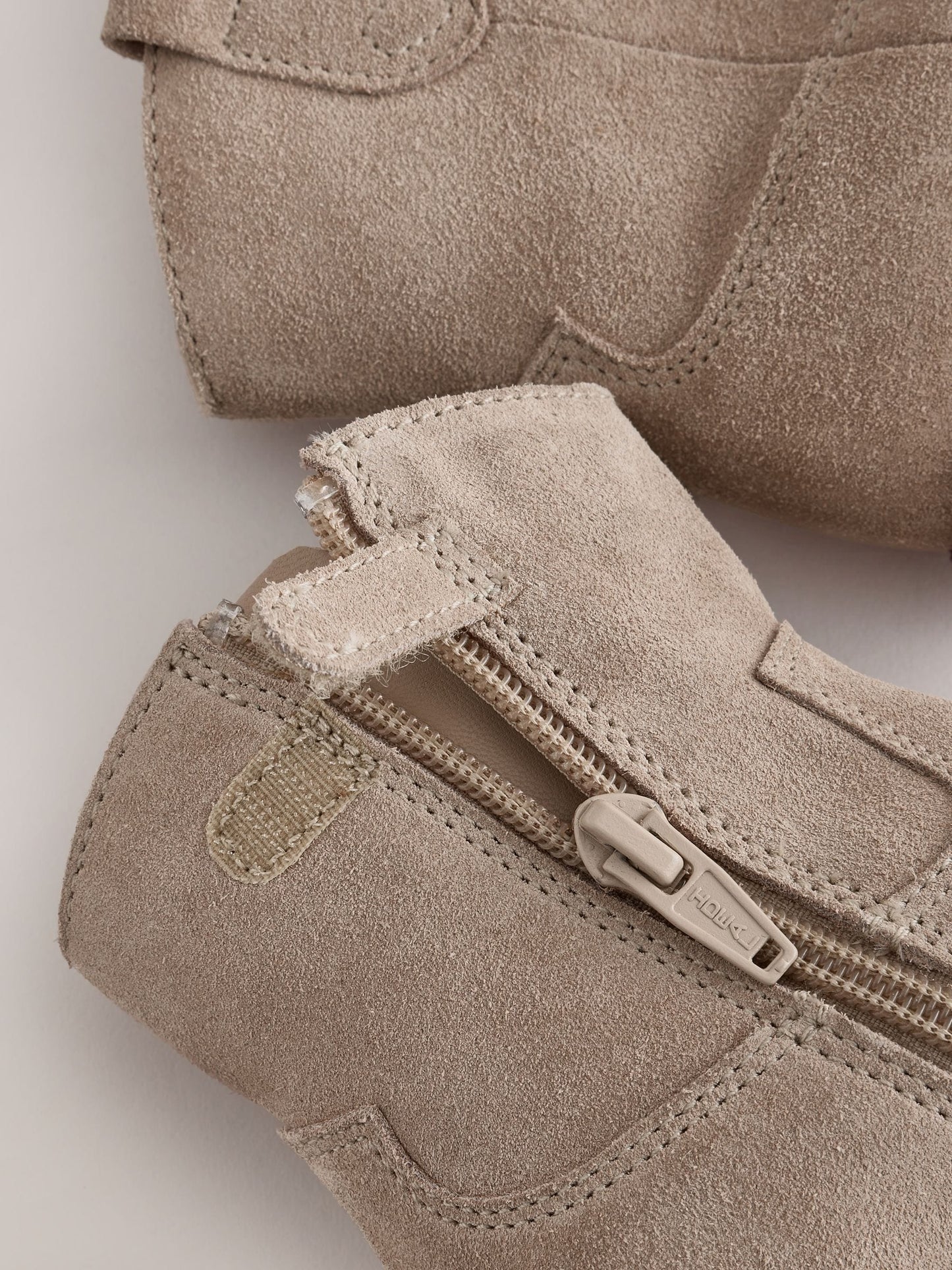 Suede Neutral Standard Fit (F) Western Ankle Boots image 5