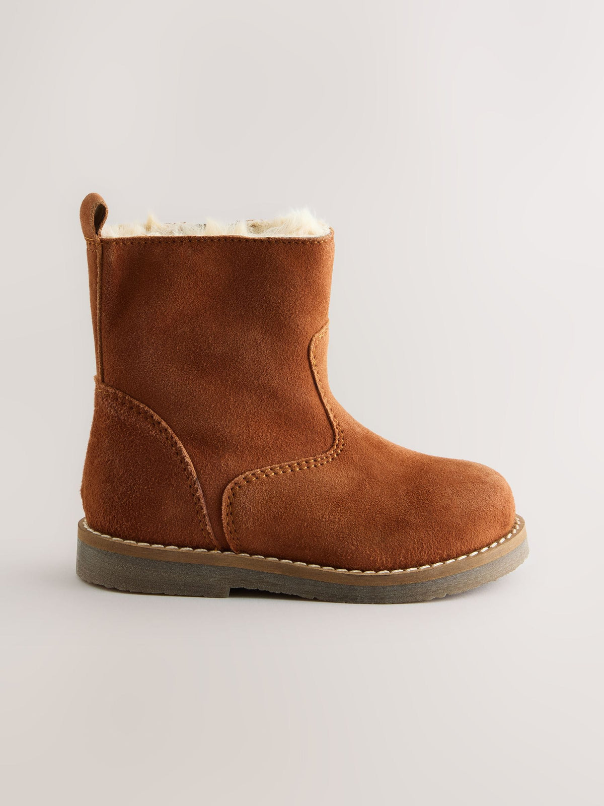 Dsiney Kidz - Tan Brown Standard Fit (F) Suede Tall Boots image 2