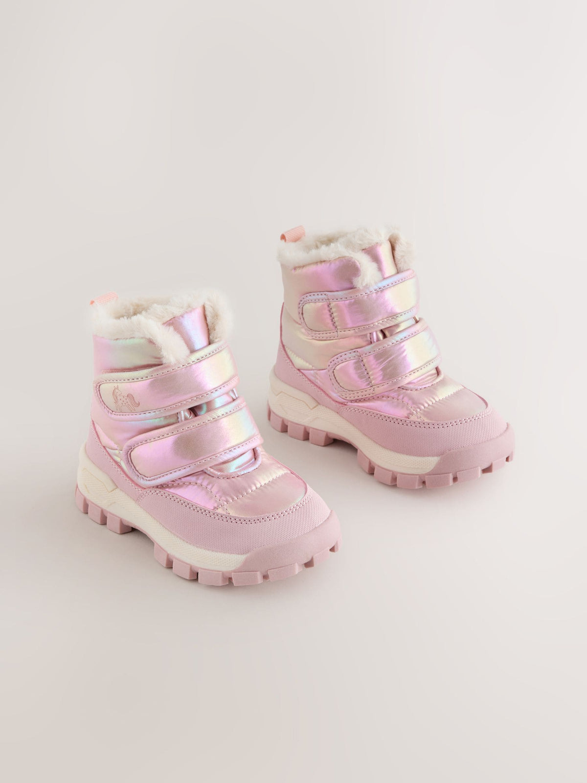 Dsiney Kidz - Pink Metallic Waterproof Touch Fastening Boots image 1