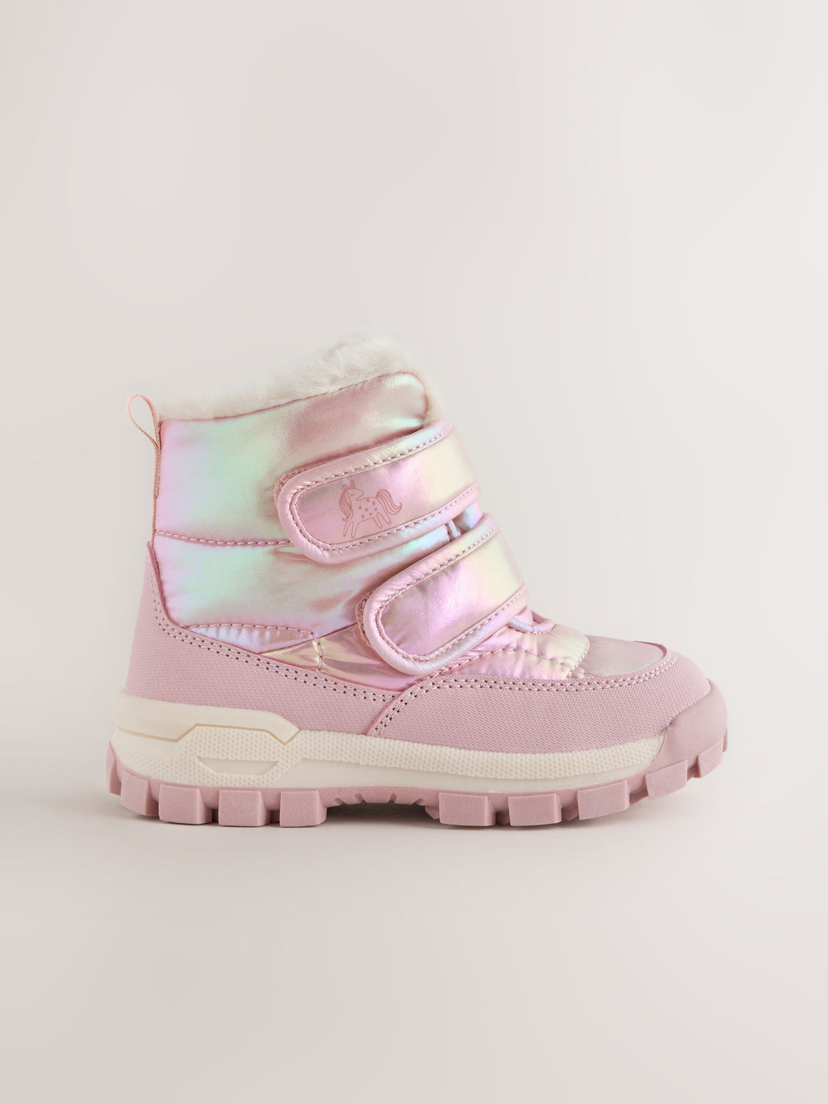 Dsiney Kidz - Pink Metallic Waterproof Touch Fastening Boots image 2