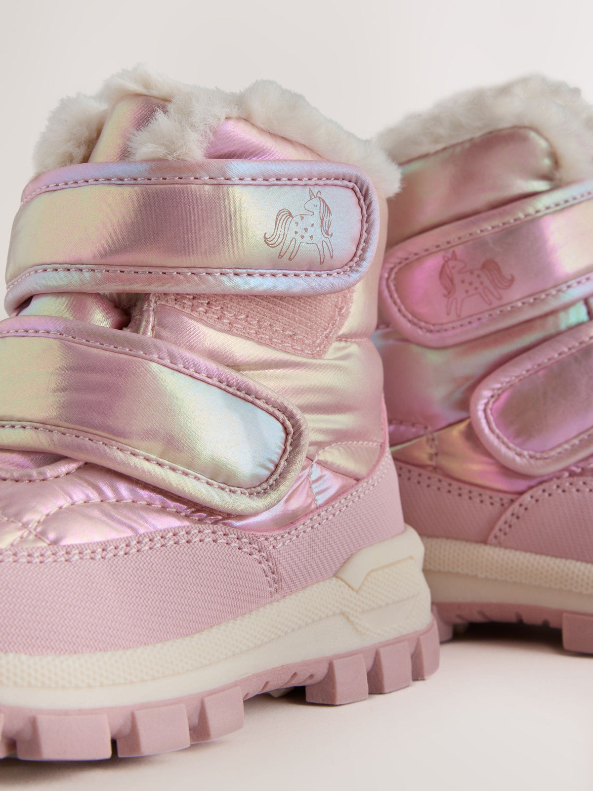 Dsiney Kidz - Pink Metallic Waterproof Touch Fastening Boots image 3