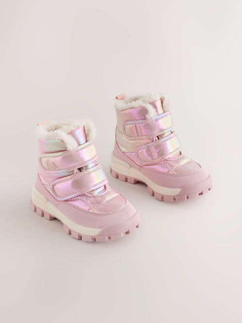 Dsiney Kidz - Pink Metallic Waterproof Touch Fastening Boots image 1