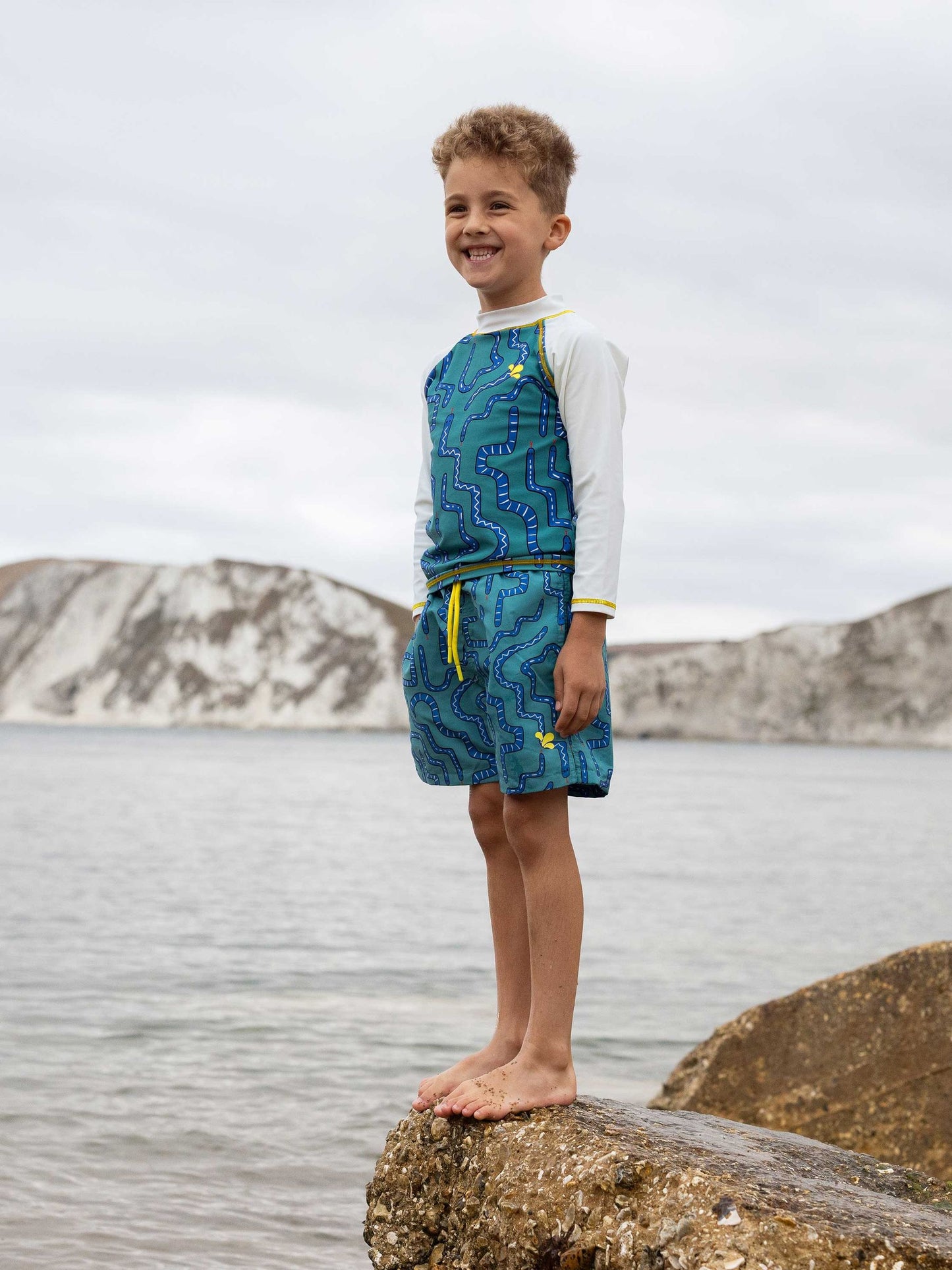 Muddy Puddles Green UV Protective Rash Vest image 1