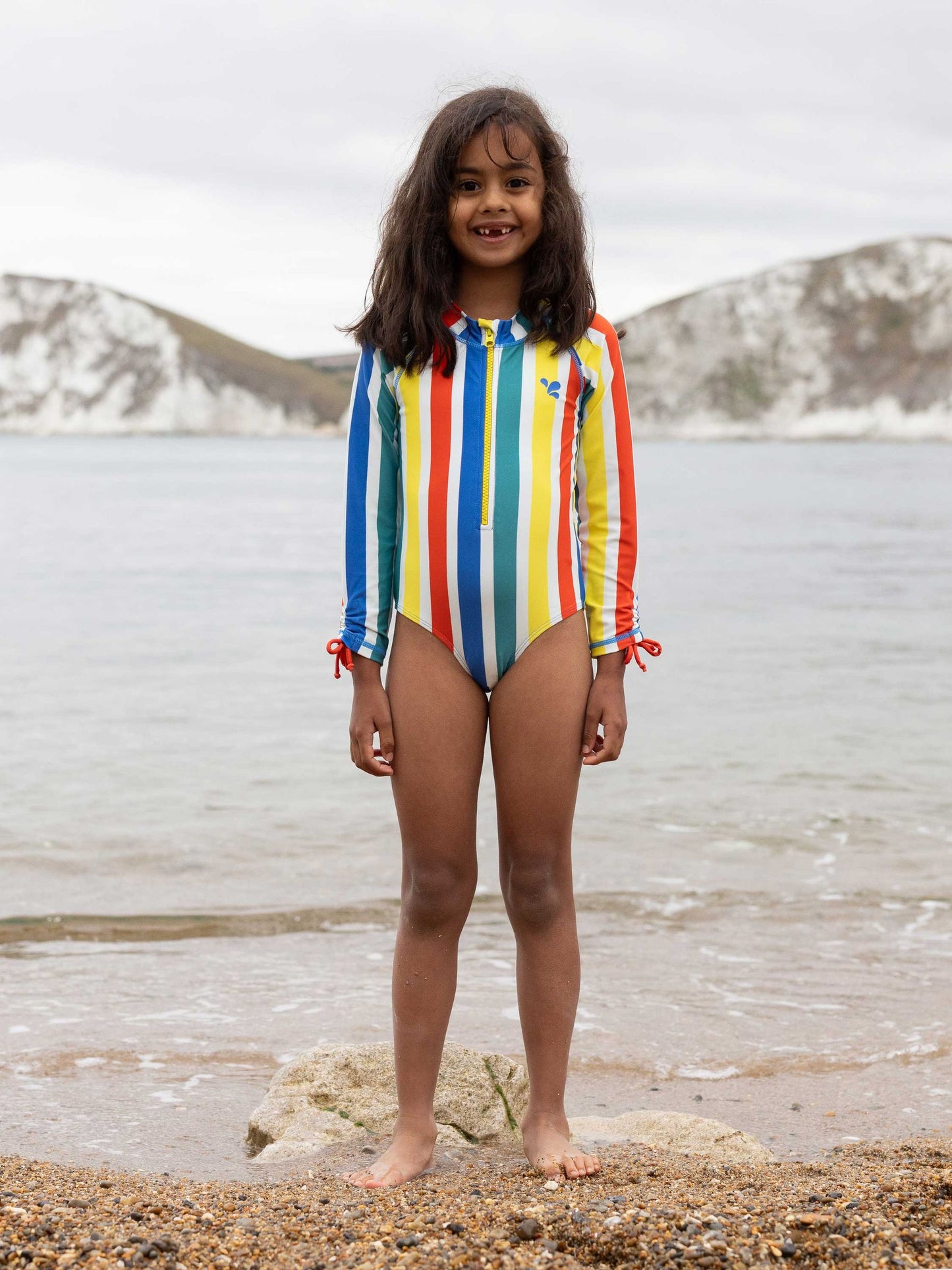 Muddy Puddles White UV Protective Swimsuit image 1