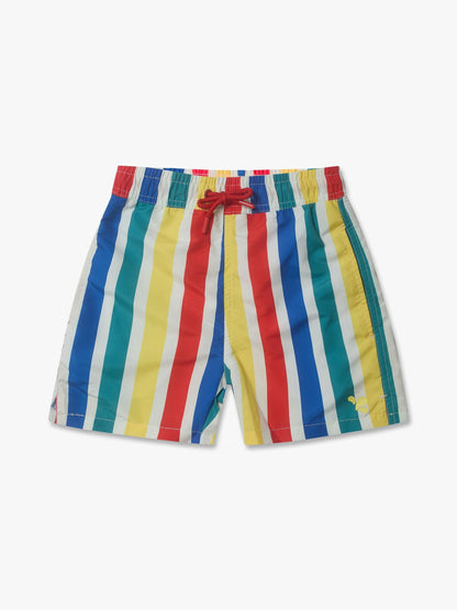 Muddy Puddles White UV Protective Swim Shorts image 3