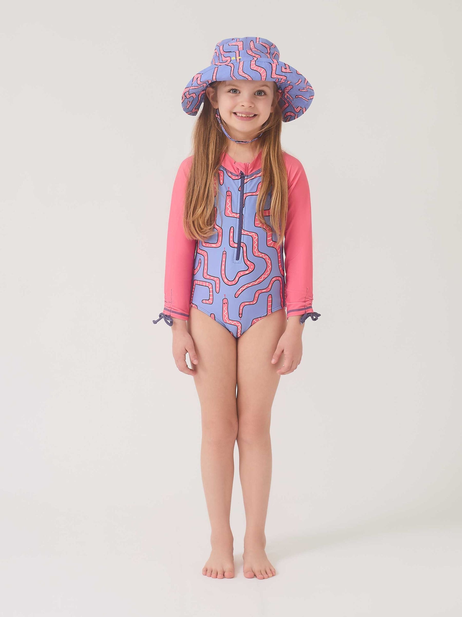 Muddy Puddles Pink UV Protective Swimsuit image 2