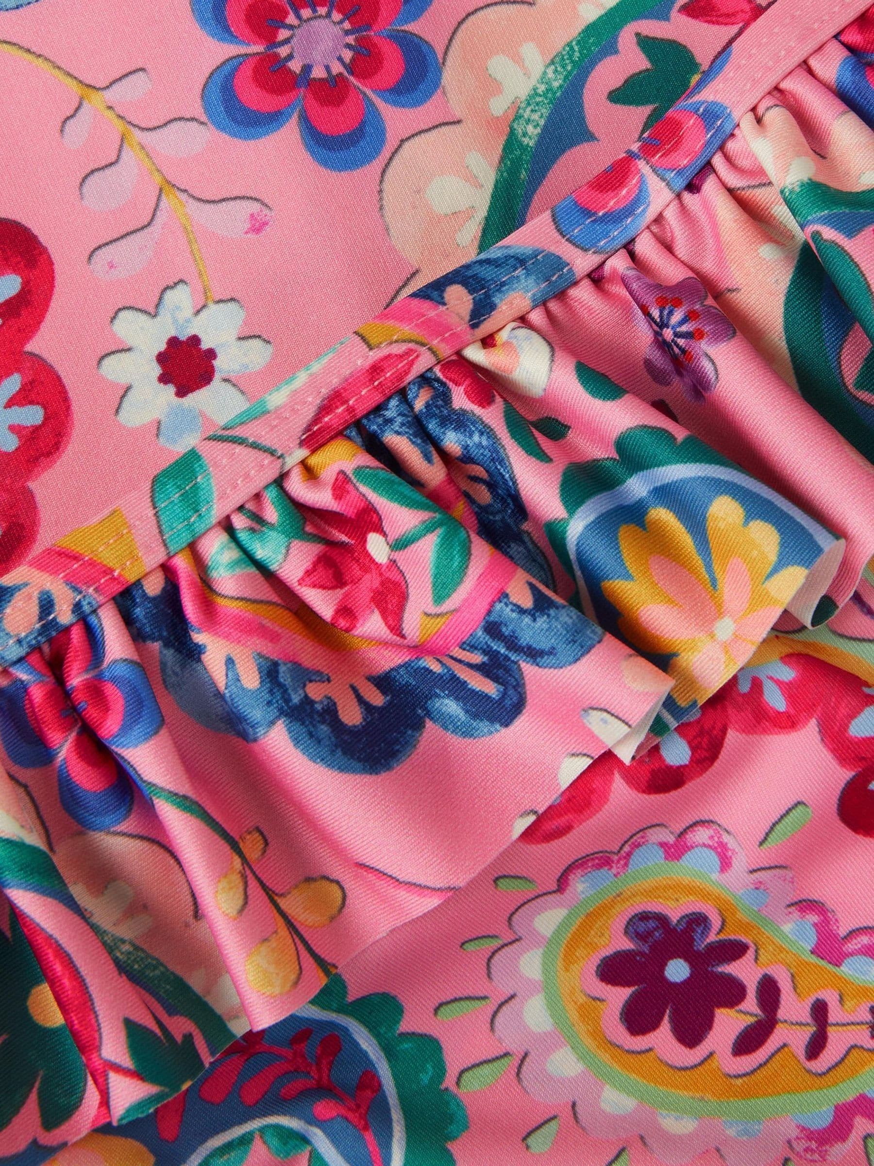 Monsoon Pink Paisley Print UPF50+ Long Sleeve Swim Set image 3