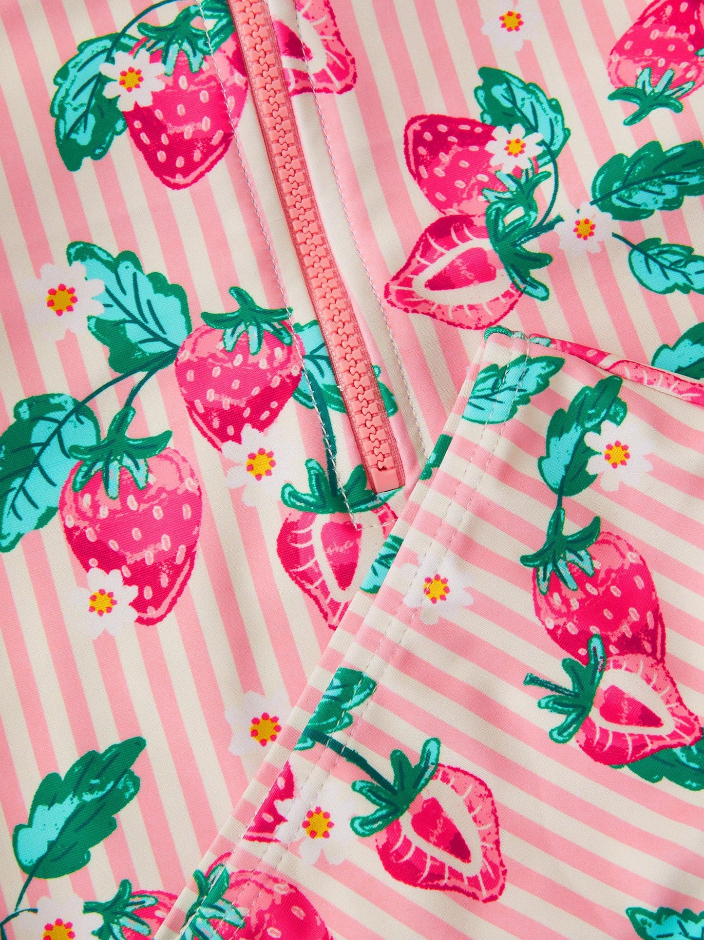 Monsoon Pink Baby Strawberry Print UPF50+ Swim Set image 3