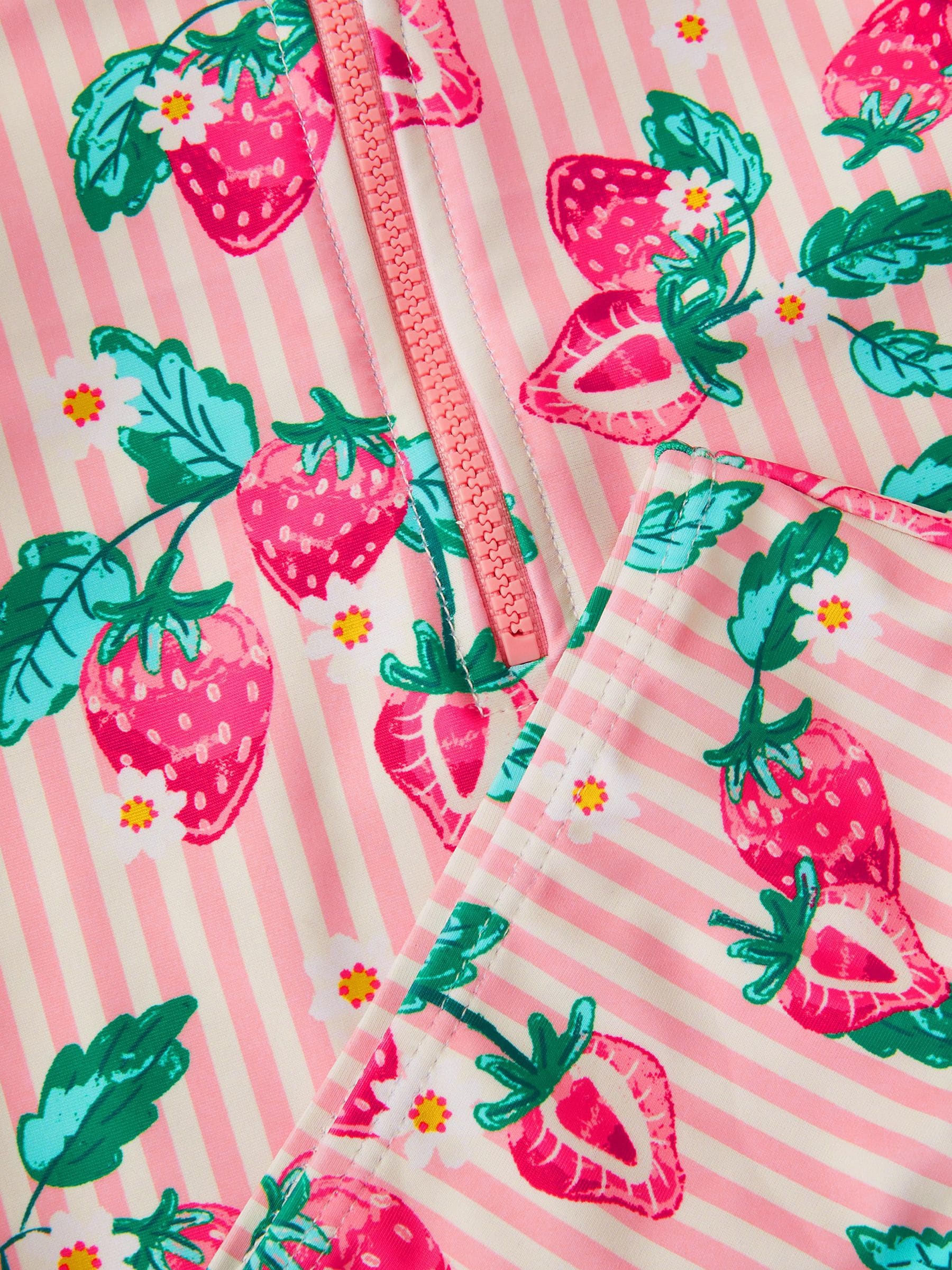 Monsoon Pink Baby Strawberry Print UPF50+ Swim Set image 3