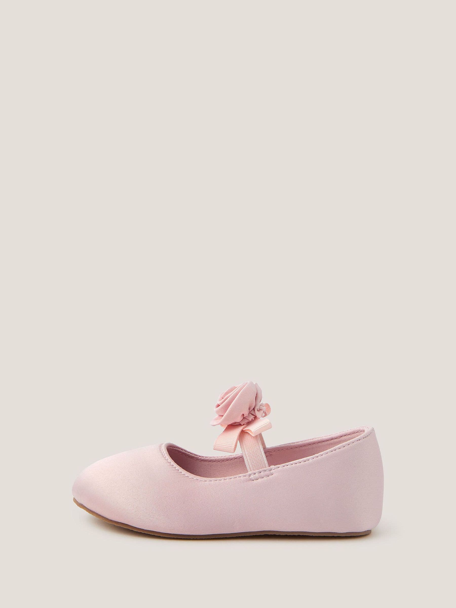 Monsoon Pink Baby Rosette Walker Shoes image 1