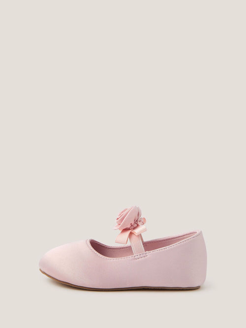 Monsoon Pink Baby Rosette Walker Shoes image 1