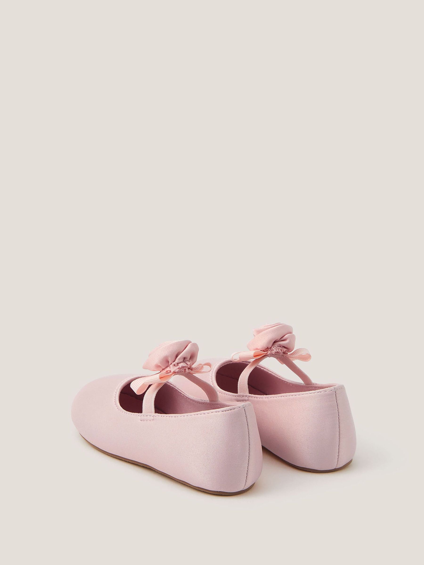 Monsoon Pink Baby Rosette Walker Shoes image 3