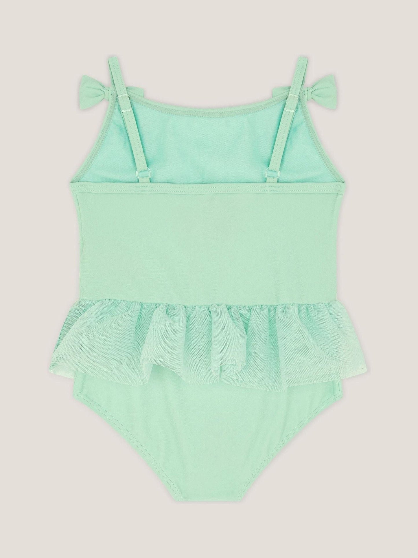 Monsoon Green Baby Mesh Ruffle Swimsuit image 2