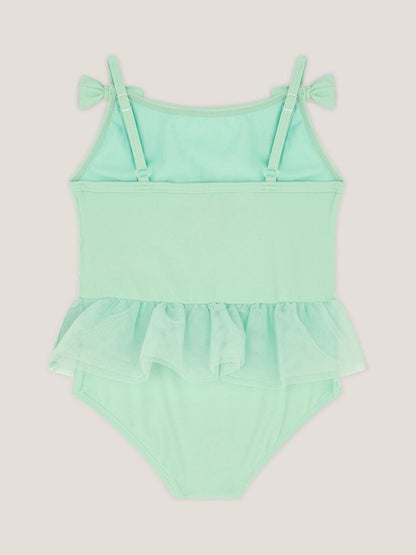Monsoon Green Baby Mesh Ruffle Swimsuit image 2