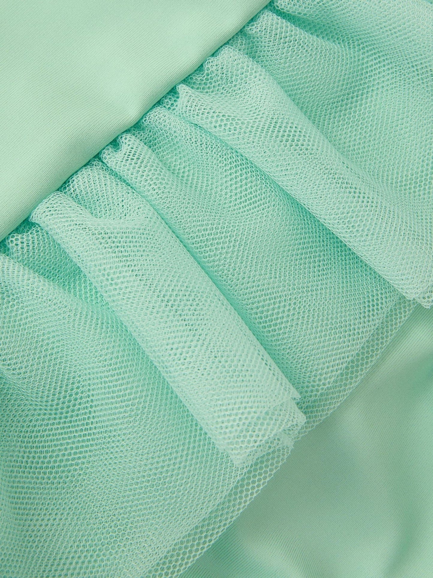 Monsoon Green Baby Mesh Ruffle Swimsuit image 3