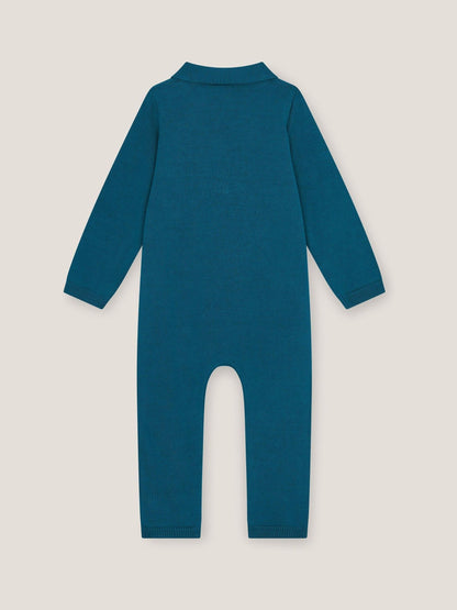 Monsoon Blue Newborn Dog Knit Romper image 2
