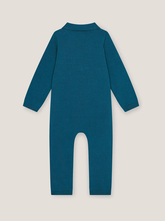 Monsoon Blue Newborn Dog Knit Romper image 2