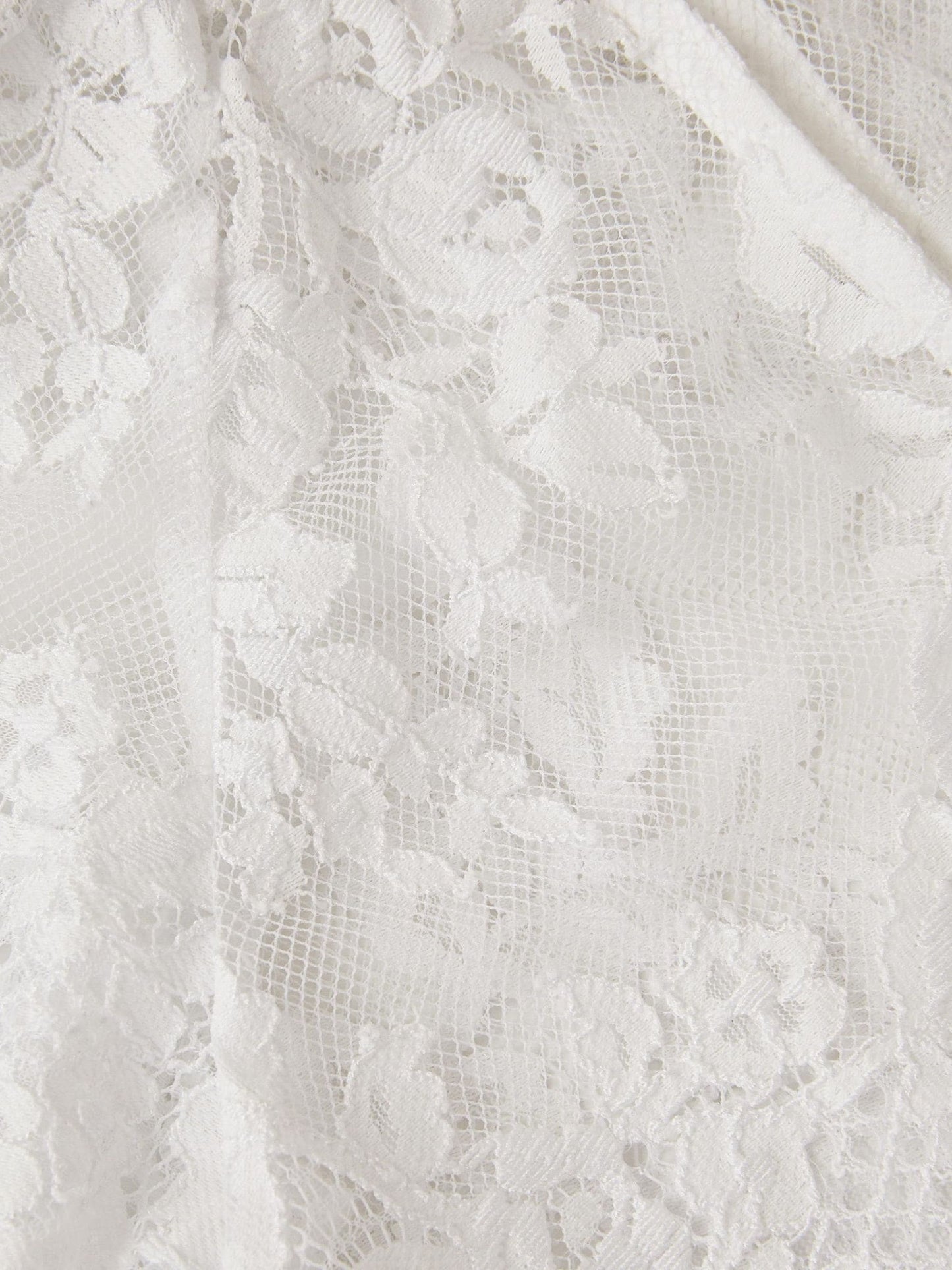 Monsoon White Communion Lola Lace Short Sleeve Cover Up image 3