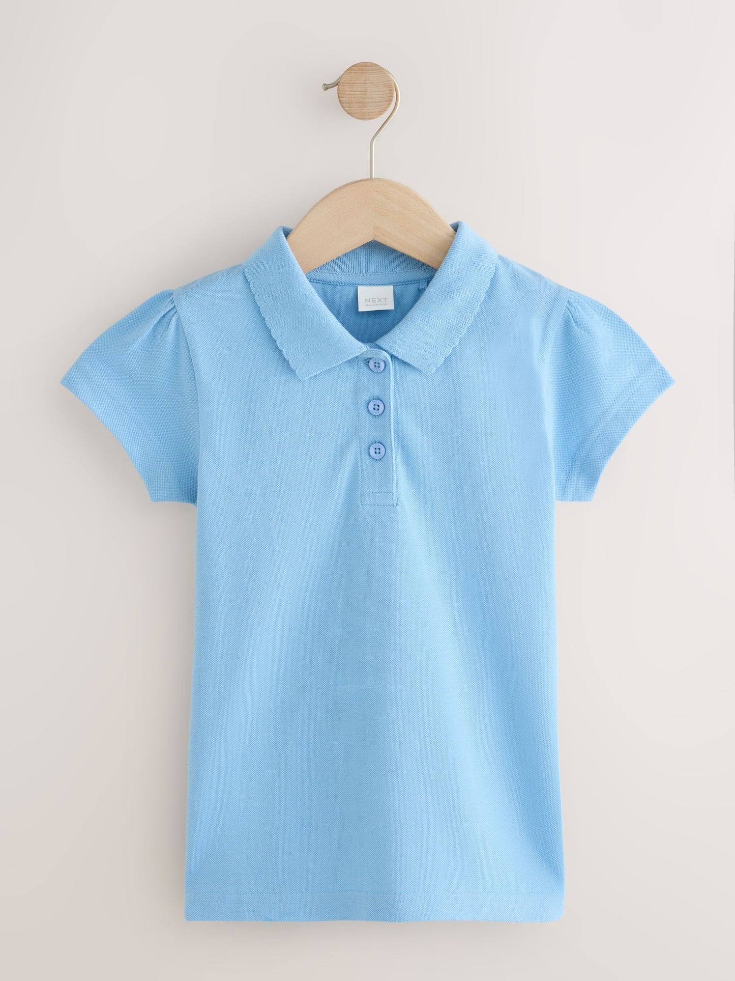 Dsiney Kidz - Blue Girls Cotton Short Sleeve Polo Shirt 3 Pack (3-16yrs) image 2