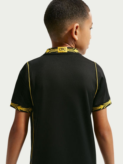 Dsiney Kidz - Nike Black Silver Chelsea FC 2026/27 Stadium Away Football Shirt image 5