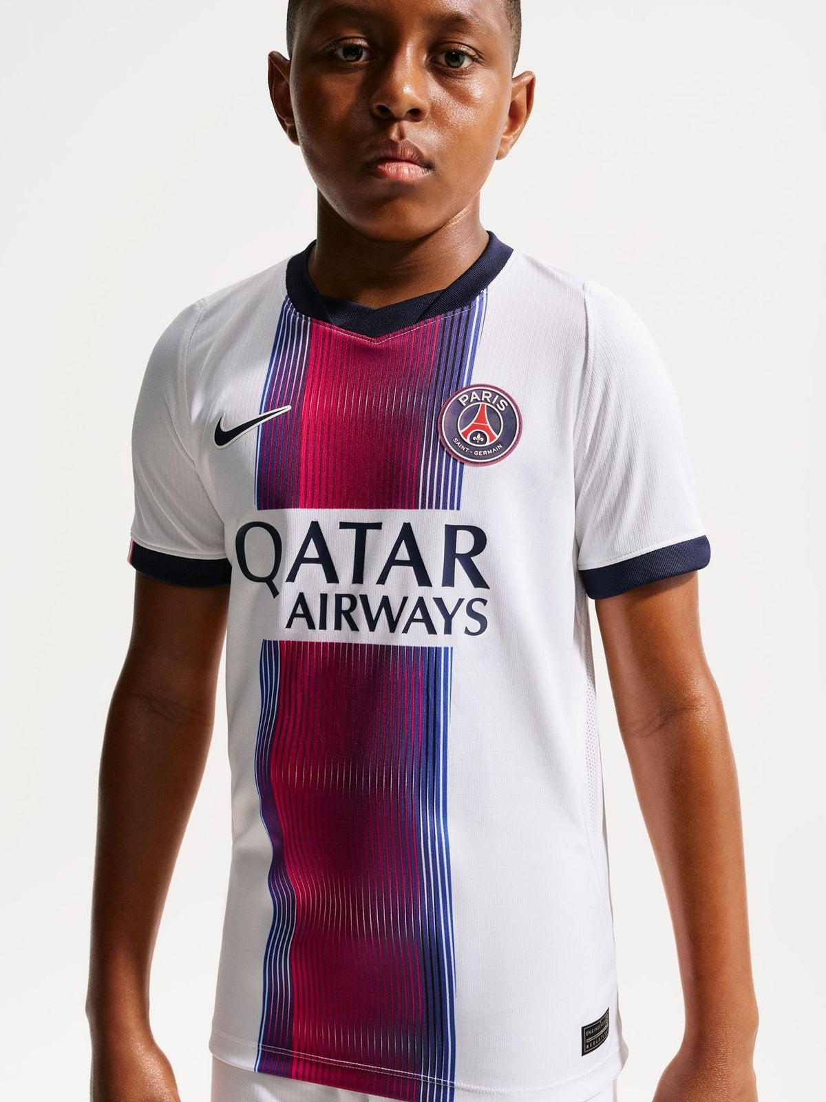Dsiney Kidz - Nike White Paris Saint-Germain Youth Dri-FIT Short-Sleeve Away Stadium football Jersey image 2