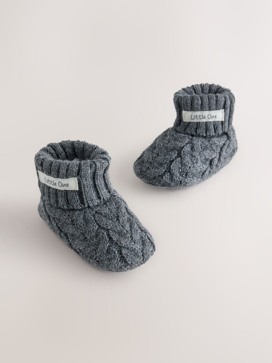 Dsiney Kidz - Grey Baby Knitted Sock Top (0-18mths) image 1