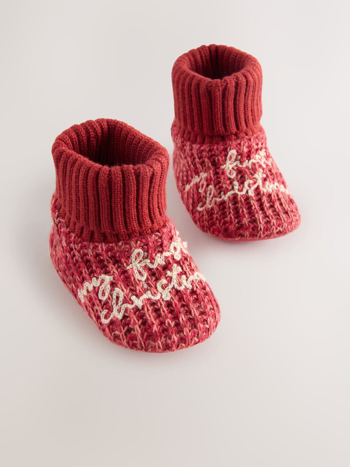 Dsiney Kidz - Red My First Christmas Baby Sock Top Boot Shoes (0-18mths) image 3