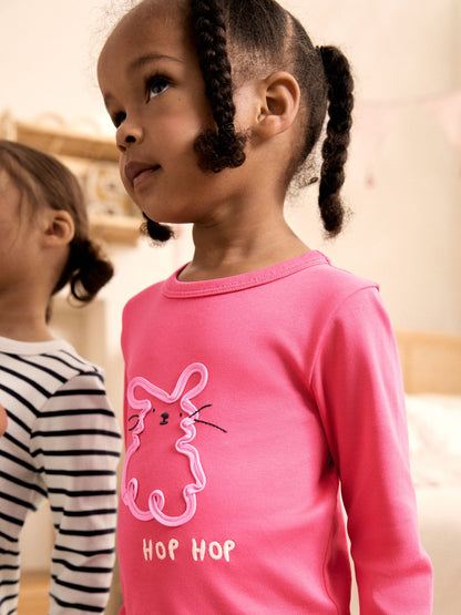 Pink/Blue Snuggle Pyjamas 3 Pack (9mths-12yrs) - image 5