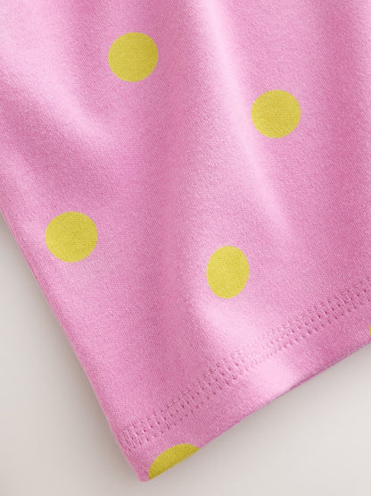 Purple and Orange Spot Snuggle Pyjamas 3 Pack (9mths-12yrs) - image 11