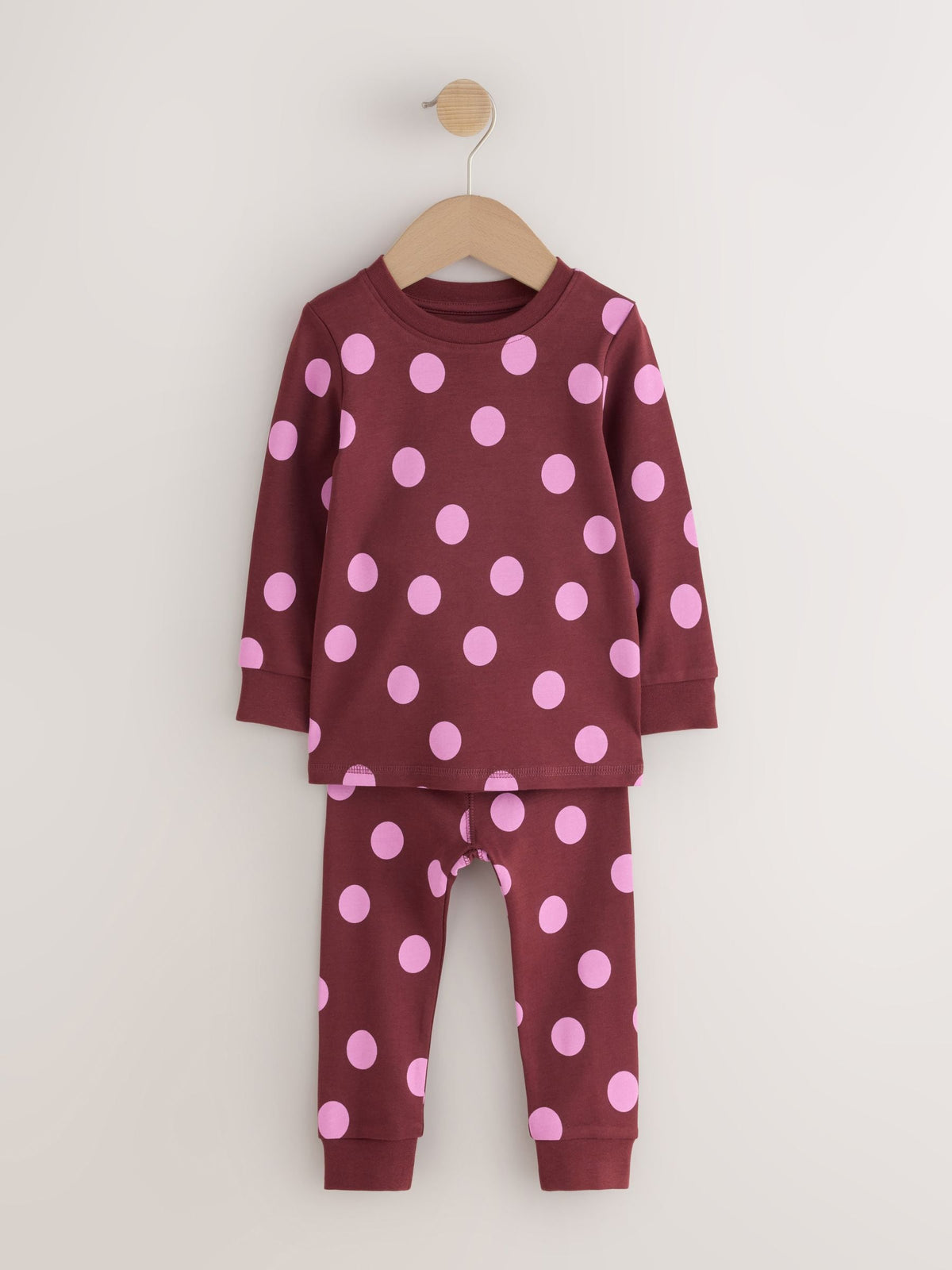 Purple and Orange Spot Snuggle Pyjamas 3 Pack (9mths-12yrs) - image 7