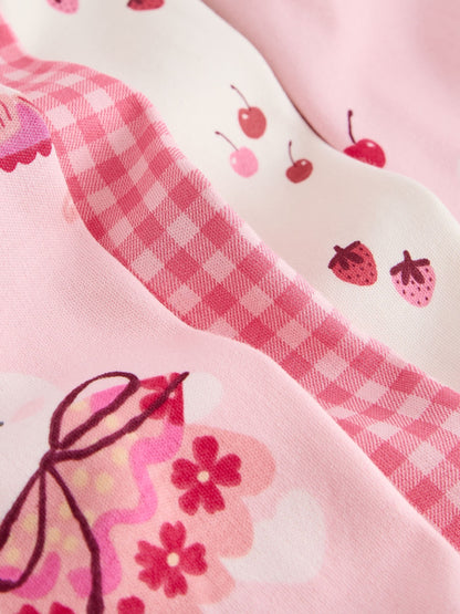 Pink Snuggle Pyjamas 3 Pack (9mths-12yrs) - image 6