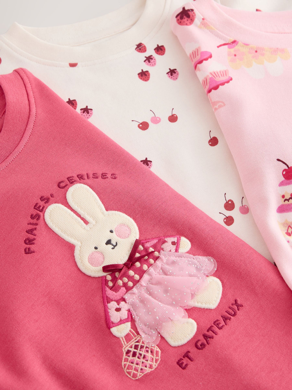 Pink Snuggle Pyjamas 3 Pack (9mths-12yrs) - image 7