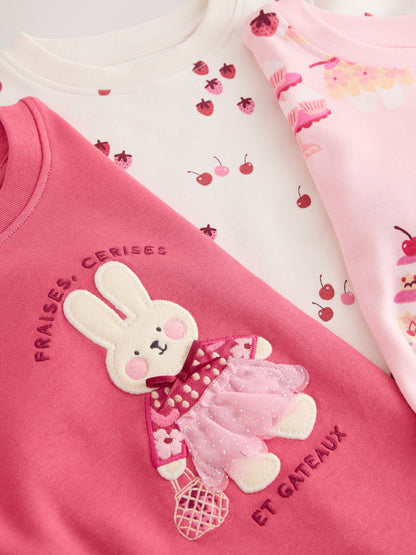 Pink Snuggle Pyjamas 3 Pack (9mths-12yrs) - image 7