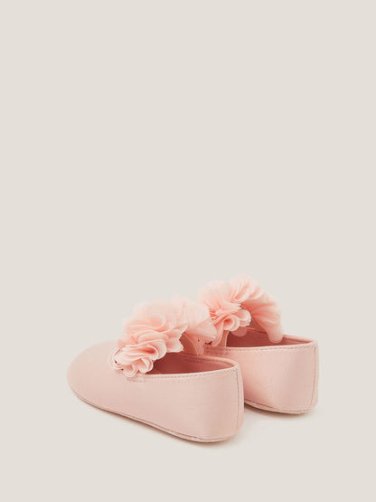 Monsoon Pink Baby Corsage Booties & Headband Set image 2