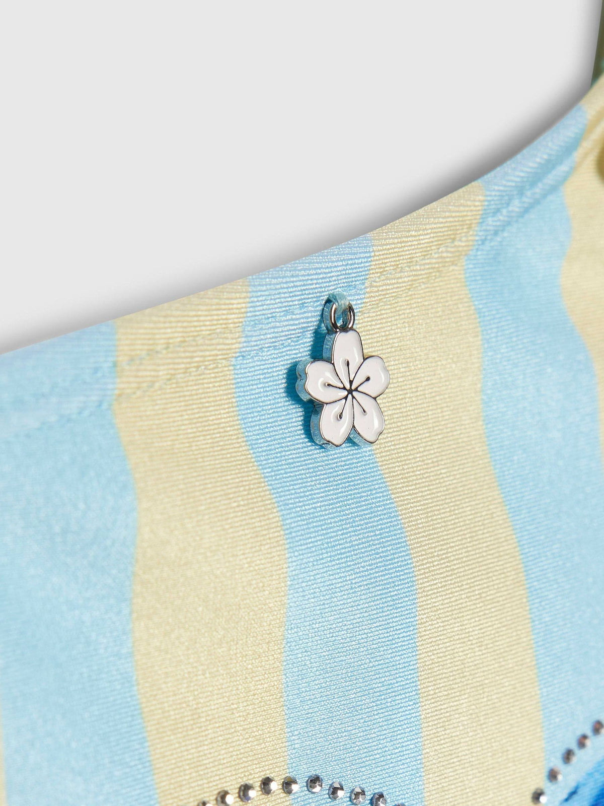Dsiney Kidz - River Island Blue Dolphin Stripe Aysmmetric Swimsuit image 3